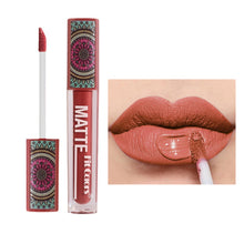 Load image into Gallery viewer, 6 Colors Waterproof Liquid Lipstick Matte Velvet Clay Texture Lip Gloss Bohemian Style Earth Brown Lasting Non Stick Cup Makeup