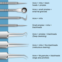 Load image into Gallery viewer, 3/8PCS Stainless Steel Acne Clip Cell Clip Remove Blackhead Clip Acne Needle Beauty Salon Acne Needle Skin Care Beauty Tools