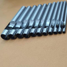 Load image into Gallery viewer, 6pcs 1-5mm Leather Hole Punching Tools Steel Hollow Round Hole Puncher Round Cutters For Watch Bands Belts Paper Leather Craft Tools
