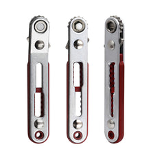 Load image into Gallery viewer, Multifunctional Bidirectional Ratchet Flat Head Elbow Flat Screwdriver Ratchet Wrench Cross-shaped Hexagonal Slotted Tool