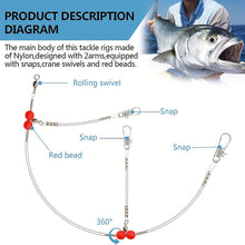 Load image into Gallery viewer, 6PCS Lure Leader Line Anti-Bite Nylon Wire High-Strength Fishing Gear For Baits And Hooks Fishing Accessories