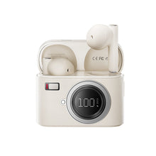 Load image into Gallery viewer, 5.4 Wireless Bluetooth Headphones Retro Camera Design Long Battery Life Noise-Canceling Headphones With Battery Level Display