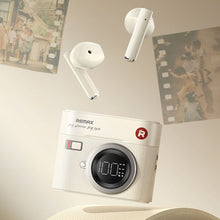 Load image into Gallery viewer, 5.4 Wireless Bluetooth Headphones Retro Camera Design Long Battery Life Noise-Canceling Headphones With Battery Level Display