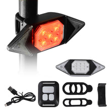 Load image into Gallery viewer, 1PC Bicycle Turn Signal With Wireless Remote Control Night Riding Safety Warning Taillight USB Charging