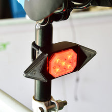 Load image into Gallery viewer, 1PC Bicycle Turn Signal With Wireless Remote Control Night Riding Safety Warning Taillight USB Charging