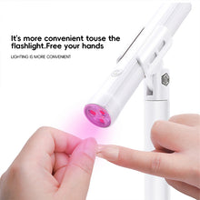 Load image into Gallery viewer, Hand Held Portable Nail Drying Lamp Nail Enhancement Mini Photo Therapy Lamp Household Nail Salon Rechargeable Nail Lamp