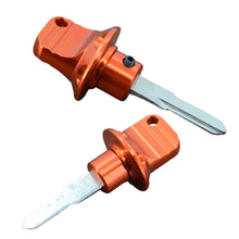 Load image into Gallery viewer, Universal Aluminum Alloy Motorcycle Key Cover Decorative Key Head Cover Lock Motor Key Head Mouldings Electric Key Retrofit Accessories
