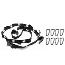 Load image into Gallery viewer, Car Adjustable Double-layer Hanging Strap for Clothes Hanger Bar Car Travel Clothesline Flexible Storage Strap with Eight Hooks