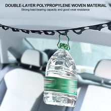 Load image into Gallery viewer, Car Adjustable Double-layer Hanging Strap for Clothes Hanger Bar Car Travel Clothesline Flexible Storage Strap with Eight Hooks