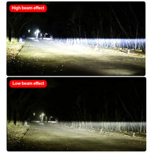 Load image into Gallery viewer, Motorcycle LED Spotlights with Short Three Sided Lenses High Low Beam Headlights External for Electric Vehicle Light
