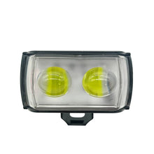 Load image into Gallery viewer, Motorcycle LED Spotlights with Short Three Sided Lenses High Low Beam Headlights External for Electric Vehicle Light