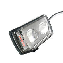 Load image into Gallery viewer, Motorcycle LED Spotlights with Short Three Sided Lenses High Low Beam Headlights External for Electric Vehicle Light