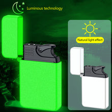 Load image into Gallery viewer, Windproof Waterproof Metal Lighter Noctilucent Red Fire Direct Cigar Lighter Men Smoke Accessoires