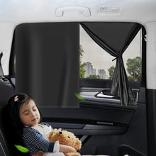 Load image into Gallery viewer, Magnetic Dual- layer Car Sun Shade Curtain Mesh Window Shade Sun Protection Heat Blocking