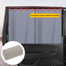 Load image into Gallery viewer, Magnetic Dual- layer Car Sun Shade Curtain Mesh Window Shade Sun Protection Heat Blocking
