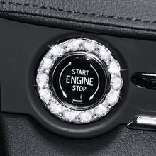Load image into Gallery viewer, Rhinestone Car Start Ignition Engine Button Diamonds Ring Ignition Ring Design Ignition Decoration