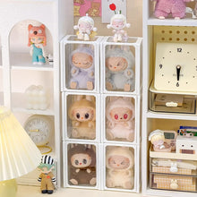 Load image into Gallery viewer, Glass Stackable Storage Box Mystery Box Storage Case Organizer Box Classic Doll Display