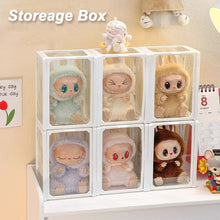 Load image into Gallery viewer, Glass Stackable Storage Box Mystery Box Storage Case Organizer Box Classic Doll Display
