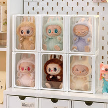 Load image into Gallery viewer, Glass Stackable Storage Box Mystery Box Storage Case Organizer Box Classic Doll Display