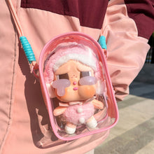 Load image into Gallery viewer, For 15cm Crybaby Cotton Doll Outfit Crossbody Pain Bag PVC Storage Bag Dolls Display Bag
