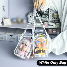 Load image into Gallery viewer, For 15cm Crybaby Cotton Doll Outfit Crossbody Pain Bag PVC Storage Bag Dolls Display Bag