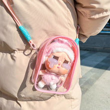 Load image into Gallery viewer, For 15cm Crybaby Cotton Doll Outfit Crossbody Pain Bag PVC Storage Bag Dolls Display Bag
