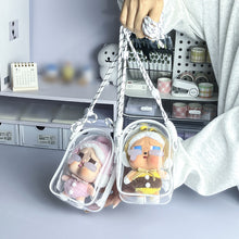 Load image into Gallery viewer, For 15cm Crybaby Cotton Doll Outfit Crossbody Pain Bag PVC Storage Bag Dolls Display Bag