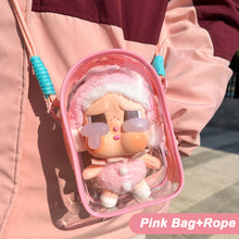 Load image into Gallery viewer, For 15cm Crybaby Cotton Doll Outfit Crossbody Pain Bag PVC Storage Bag Dolls Display Bag