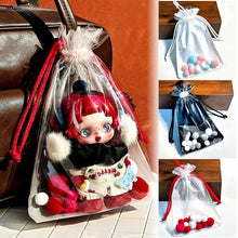 Load image into Gallery viewer, 1Pc Mystery Box Storage Case Anime Ornaments Mystery Box Organizer Box Square Plush Dolls Display Bag With Keychain
