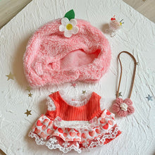 Load image into Gallery viewer, For 20cm Cotton Doll Baby Clothes Cute Summer Dress Bag Set Cute Toy Doll Dress Up Accessories