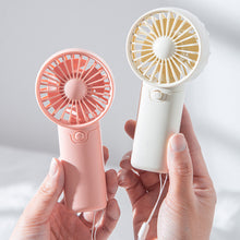 Load image into Gallery viewer, Mini Fan Portable Convenient Creative Small Fan Handheld Pocket Hand-held Fan Lightweight Adjustable Cute Small Fan Student Gift