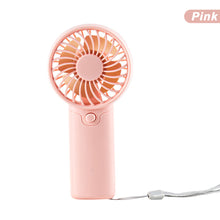 Load image into Gallery viewer, Mini Fan Portable Convenient Creative Small Fan Handheld Pocket Hand-held Fan Lightweight Adjustable Cute Small Fan Student Gift