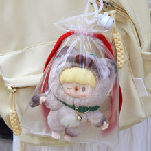 Load image into Gallery viewer, 1Pc Mystery Box Storage Case Anime Ornaments Mystery Box Organizer Box Square Plush Dolls Display Bag With Keychain
