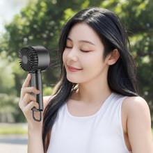 Load image into Gallery viewer, 2000mah Handheld Cooling Electric Fan Super High Quality 5-Speed Ice Ceramic Cooling Turbo & LCD Display for Fast Charging Desert Cooling Neck Fan Gift