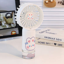 Load image into Gallery viewer, Portable 500mAh Handheld Misting Fan Ventilador con Spray Mist 3 Speeds with Spray Function & Cartoon Stickers Gift for Kids