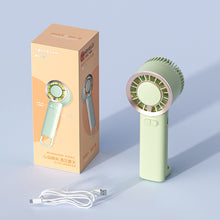 Load image into Gallery viewer, Handheld Fan Silent Electric Fan With Light Powerful Cool Wind Low Noise Portable Strong Breeze Noise-Free Cooling for Outdoor/Office/Travel