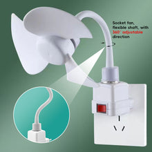 Load image into Gallery viewer, Flexible Gooseneck Desk Fan Plug-in Adjustable Direction & Quiet Cooling Multi-Angle for Office/Home