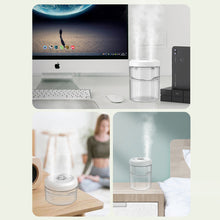 Load image into Gallery viewer, Air Humidifier with Night Light 600ml/1500ml Smart Compact Dual Cold Spray Modes Ultra-Quiet Auto Power-Off Home Car Household Appliances
