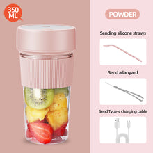 Load image into Gallery viewer, New 350/800ml Portable Juice Maker Blender Cup Smoothies/Ice Fruits/Nuts Blender Bottle Office/Camping Gift for Fitness Lovers Kitchen Tools Appliances