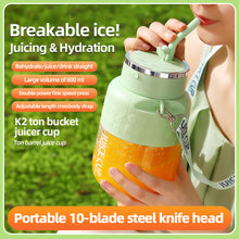 Load image into Gallery viewer, New 350/800ml Portable Juice Maker Blender Cup Smoothies/Ice Fruits/Nuts Blender Bottle Office/Camping Gift for Fitness Lovers Kitchen Tools Appliances