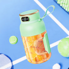 Load image into Gallery viewer, Newest 1200ml 1300mah Portable Juicer Blender Cup Smart LED Personal Leakproof One-Button Control Blender Sport Bottle Camping Fitness