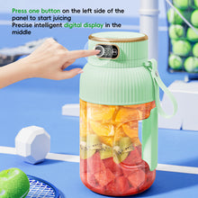 Load image into Gallery viewer, Newest 1200ml 1300mah Portable Juicer Blender Cup Smart LED Personal Leakproof One-Button Control Blender Sport Bottle Camping Fitness