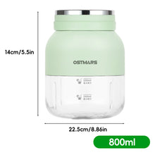 Load image into Gallery viewer, USB Rechargeable Portable Blender Cup 800ml Leakproof Tritan Material for Travel & Fitness Kitchen Appliances Kitchen Tools