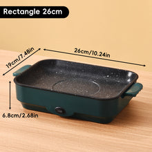 Load image into Gallery viewer, Electric Cooking Grill Pan with Non-Stick Inner Liner Fast Heating Compact Multi-Function Electric Skillet For Indoor/Outdoor BBQ Camping Kitchen Appliances