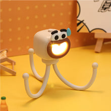 Load image into Gallery viewer, Cute Octopus Night Light Squid with Foldable Bendable Stand AnimeDecor KidsRoomIdeas Reading Night Light Gift for Bedroom/Desk Decor