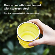 Load image into Gallery viewer, 180ml Foldable Silicone Cup Collapsible Travel Water Bottle Baby-Safe Leak-Proof Heat-Resistant For Camping Hiking Backpacking TravelEssentials