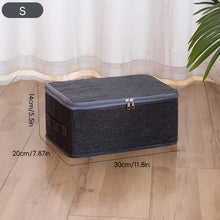 Load image into Gallery viewer, Oxford Cloth Storage Box With Zipper Washable Storage of Seasonal Clothes And Quilts Underwear Home storage Wardrobe Organizer