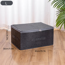 Load image into Gallery viewer, Oxford Cloth Storage Box With Zipper Washable Storage of Seasonal Clothes And Quilts Underwear Home storage Wardrobe Organizer