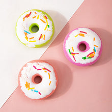 Load image into Gallery viewer, Doughnut Bath Salt Ball Essential Oil Bath Bubble Ball Aromatic Moisturizing Nourishing Skin Care Shower Ball Body Cleansing Self-Care Essential