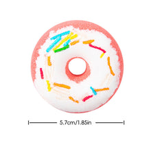 Load image into Gallery viewer, Doughnut Bath Salt Ball Essential Oil Bath Bubble Ball Aromatic Moisturizing Nourishing Skin Care Shower Ball Body Cleansing Self-Care Essential